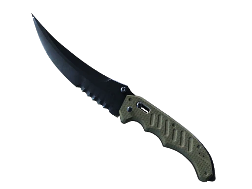 ★ StatTrak™ Flip Knife | Blue Steel (Well-Worn)