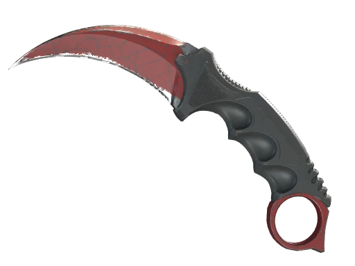 ★ StatTrak™ Karambit | Crimson Web (Well-Worn)