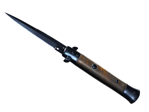 ★ StatTrak™ Stiletto Knife | Blue Steel (Battle-Scarred)