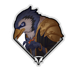 Gold Crownfall Sticker - Crown Consul