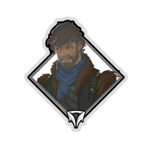 Gold Crownfall Sticker - Geraldus