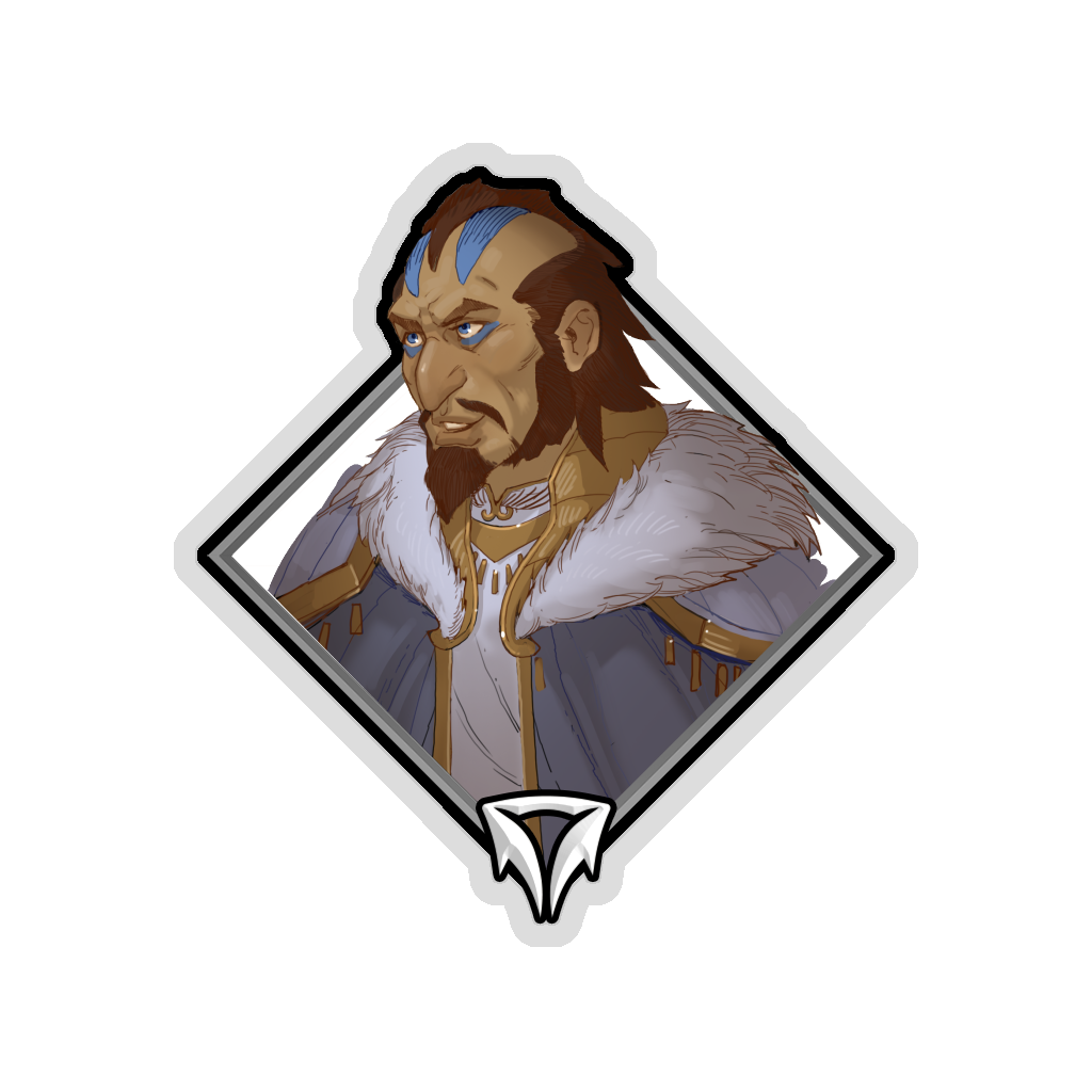 Gold Crownfall Sticker - Idrix