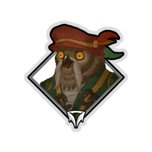 Gold Crownfall Sticker - Twobeard