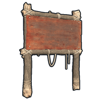 One Sided Town Sign Post